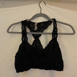 FREE PEOPLE black lace bralette